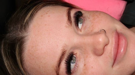 Close-up of lash extensions at Estella Beauty, Morisset Park, New South Wales, AU.