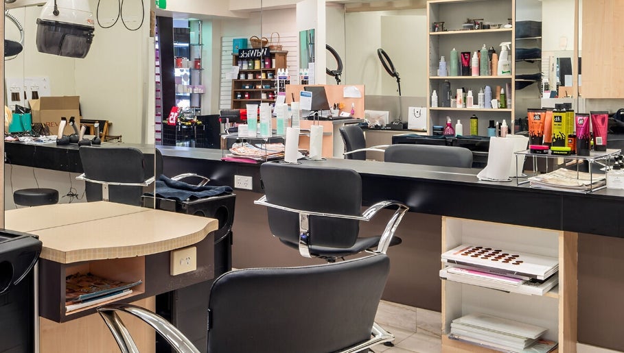 Modern salon setup at Booval - Gaye's Hair Fashions, Booval, Queensland, AU featuring hair styling stations.