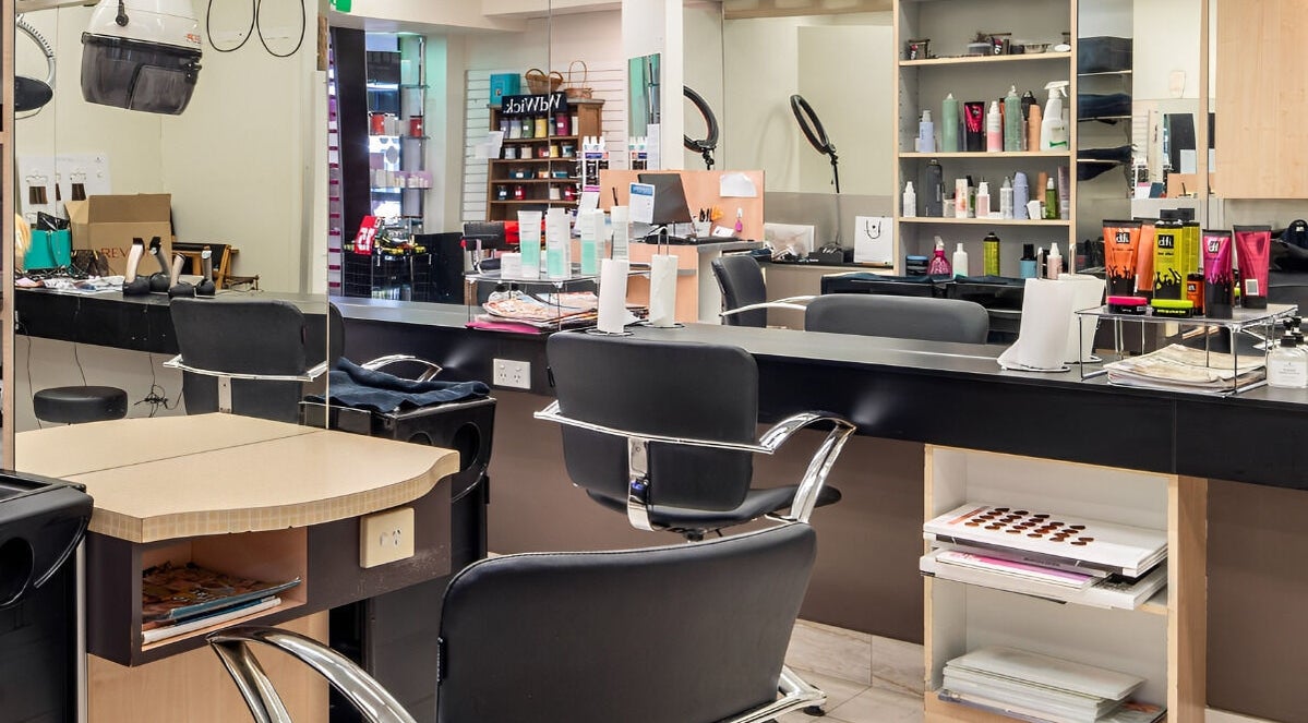 Modern salon setup at Booval - Gaye's Hair Fashions, Booval, Queensland, AU featuring hair styling stations.