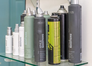 Hair styling products at Gaye's Hair Fashions in Plainland, Queensland, AU.