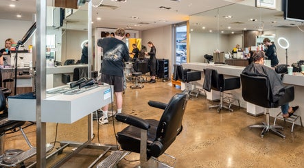 Interior of Riverlink - Gaye's Hair Fashions in North Ipswich, Queensland, AU showcasing modern salon chairs and mirrors.