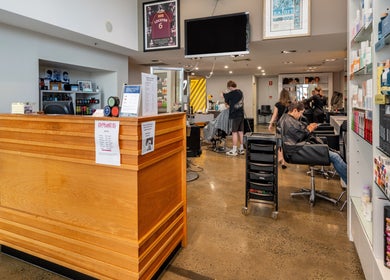 Welcoming interior of Riverlink - Gaye's Hair Fashions, North Ipswich, Queensland, AU, featuring a stylish salon setup.