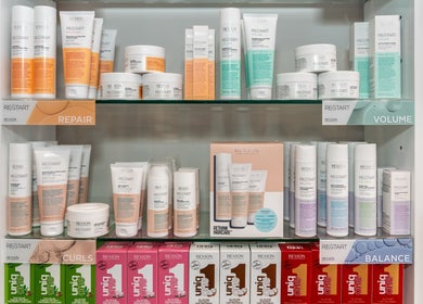 Shampoo and haircare products at Riverlink - Gaye's Hair Fashions, North Ipswich, Queensland, AU.