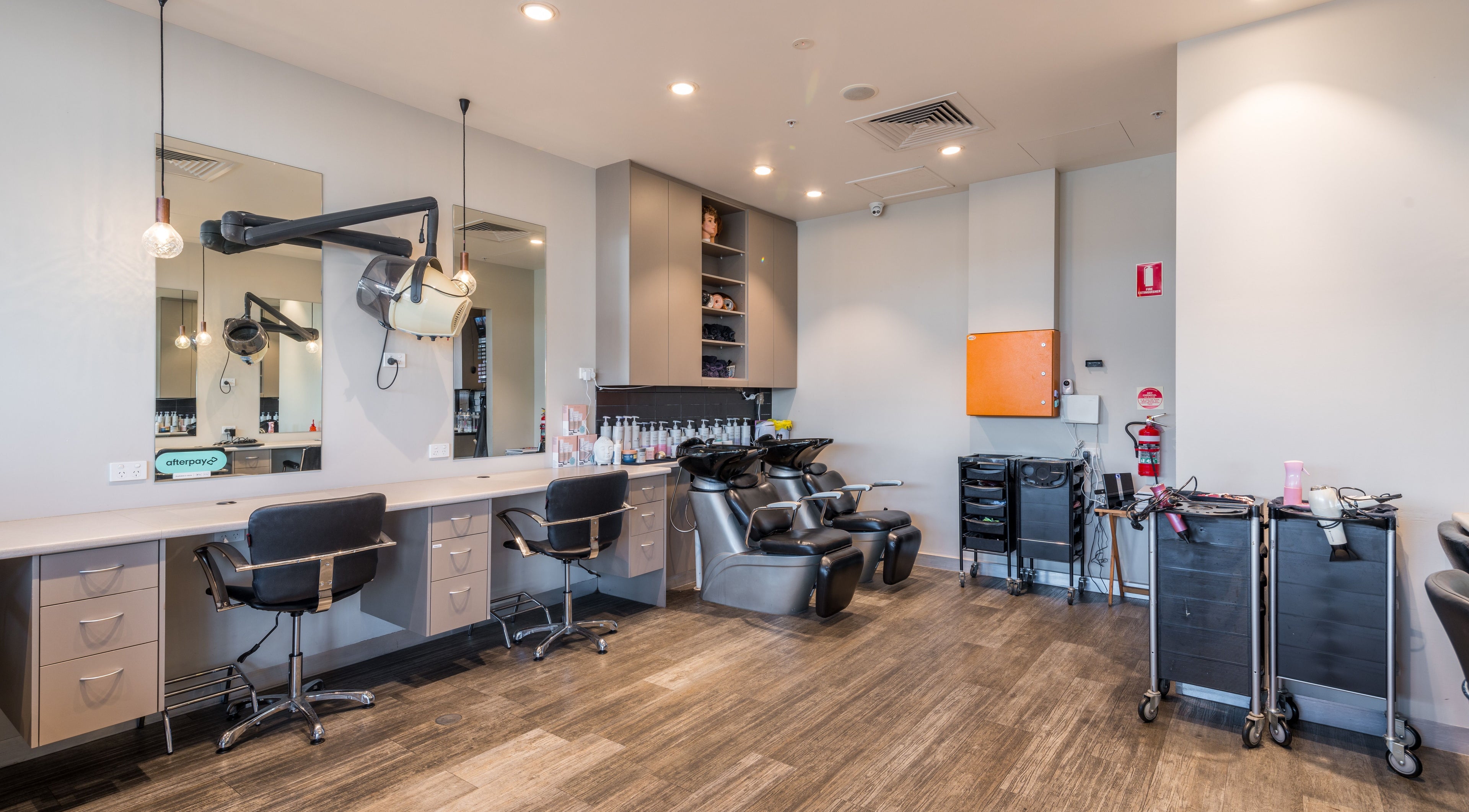 Modern salon interior at Redbank Plains - Gaye's Hair Fashions, located in Redbank Plains, Queensland, AU.