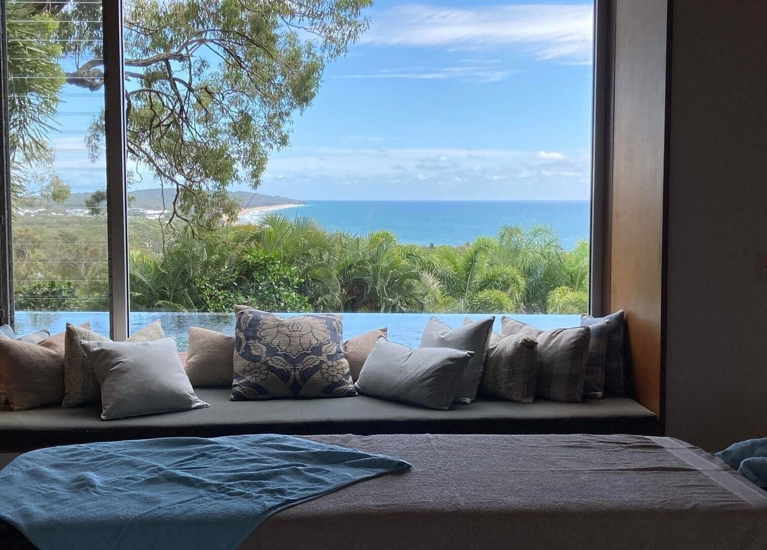 Peaceful view from Reflect Mobile Spa Agnes Water overlooking the ocean in Agnes Water, Queensland, AU.