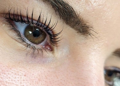 Close-up of expertly crafted lashes at Beauty by Lucy Elizabeth, Stoke-on-Trent, England, GB.