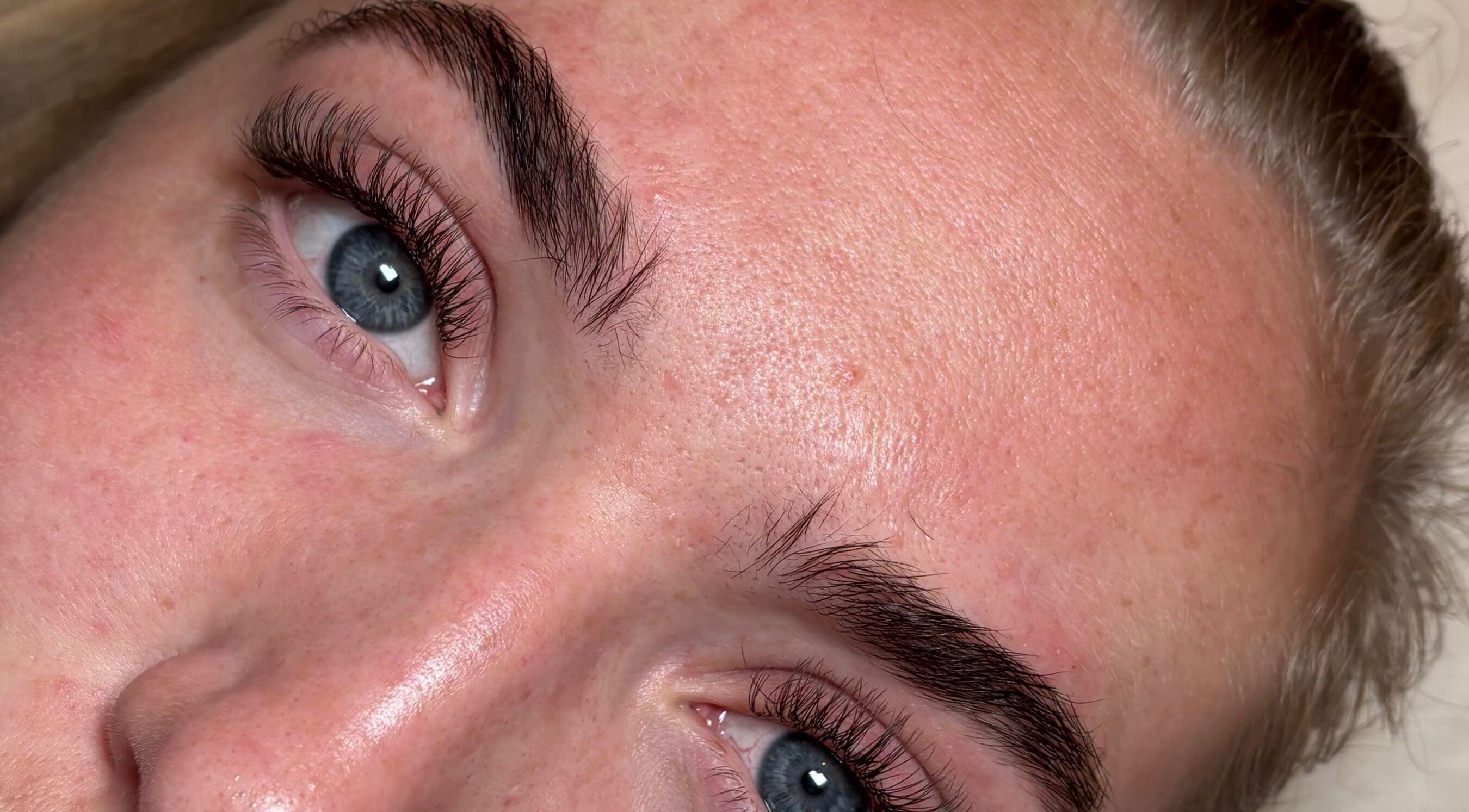 Close-up of detailed lash extensions at Lashes by Olivia Niamh, Dartford, England, GB, showcasing precision.