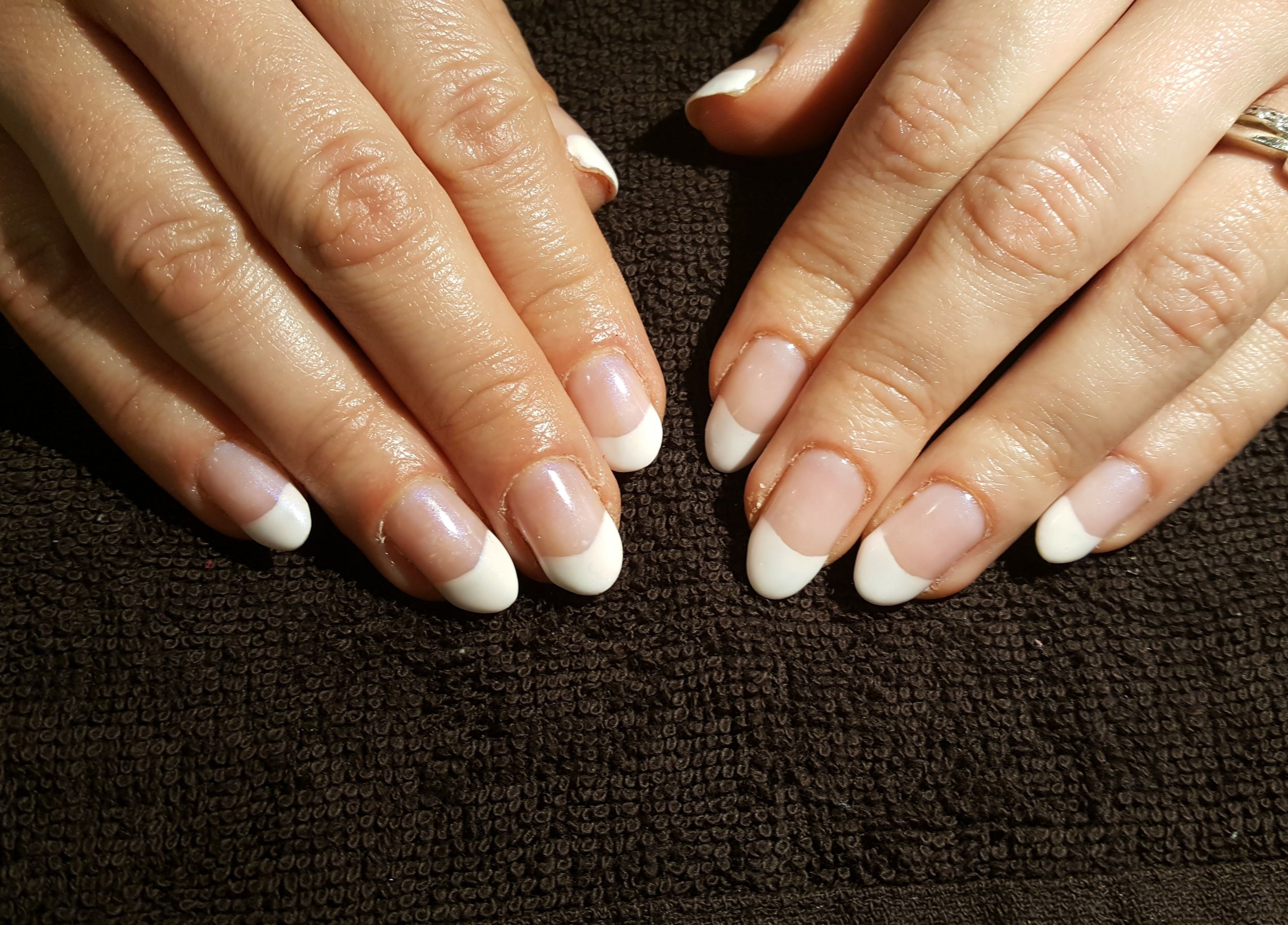 Elegant French manicure at Kudos Beauty (Calla Lily) in Kildare, County Kildare, IE.