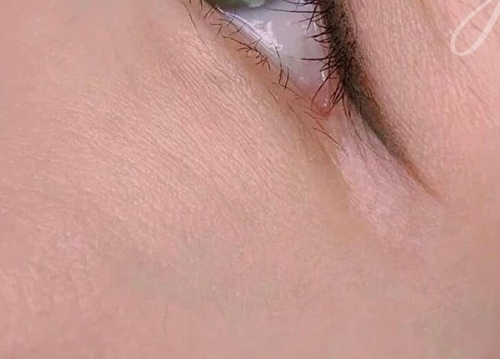 Close-up of professional eyelash extension at Md.Beautylash, Jawa Barat, Jawa Barat, ID.
