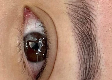 Close-up of elegant eyelash extensions at Md.Beautylash, Jawa Barat, Jawa Barat, ID.