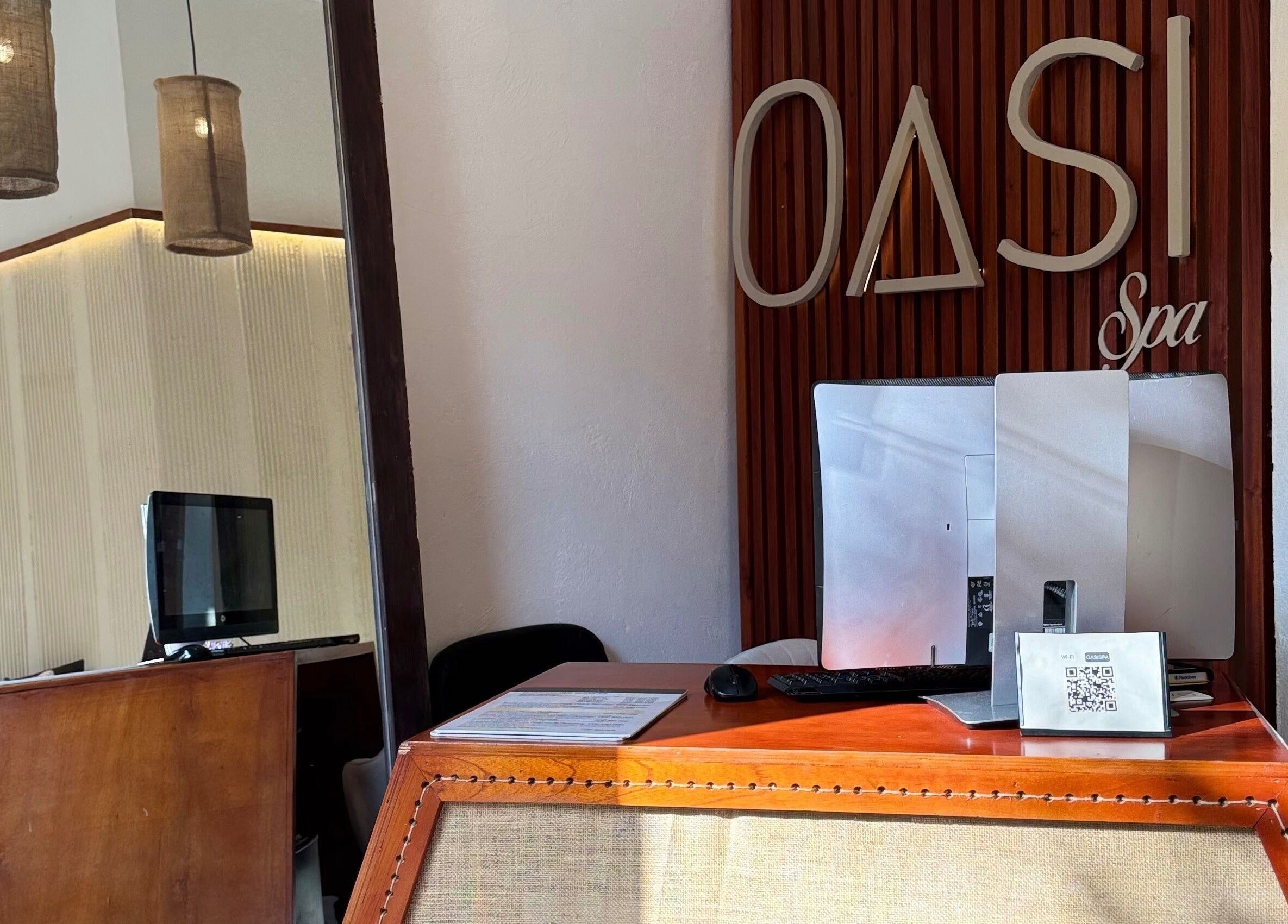 Recepción de Oasi Spa | Nails Getsemani en Cartagena De Indias, Bolívar, CO, mostrando un diseño interior acogedor.