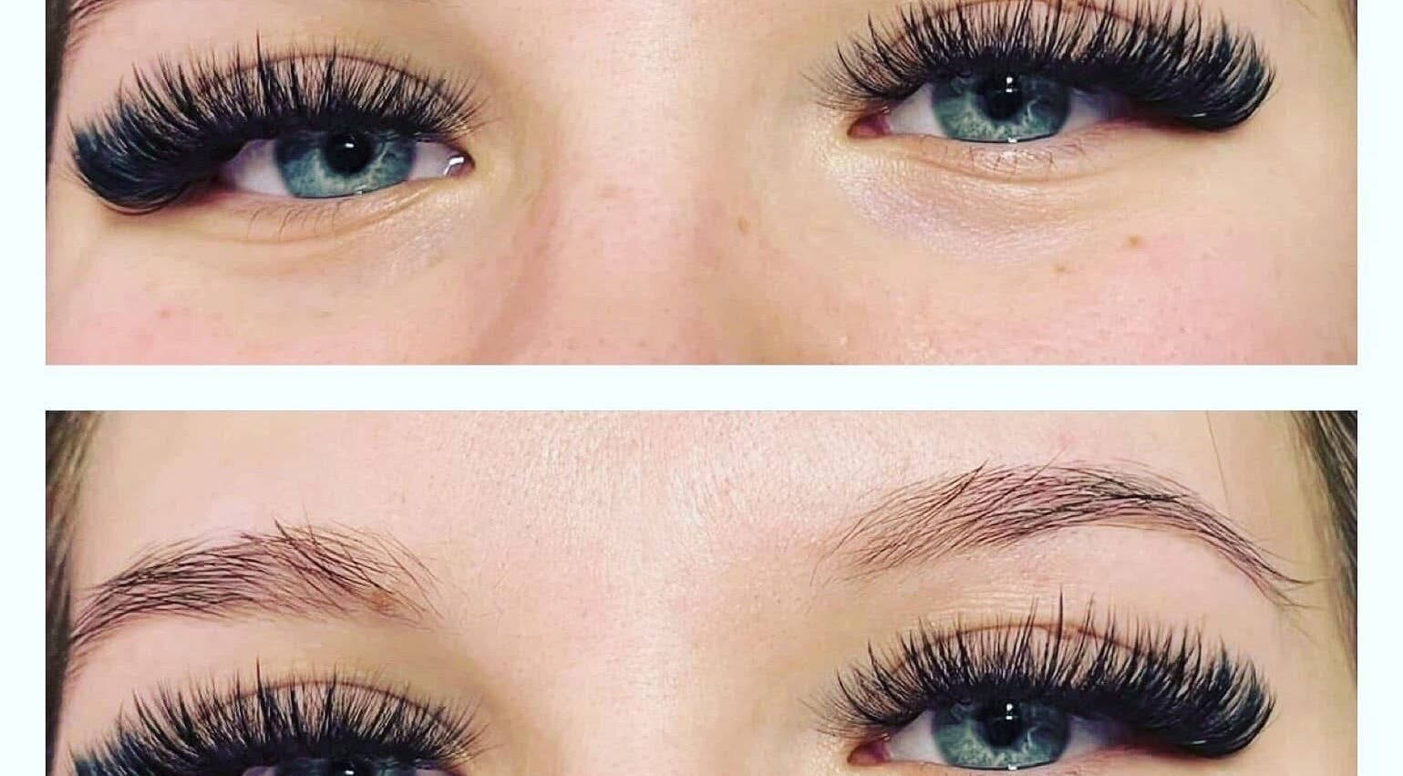 Stunning eyelash extensions at The Lash Lounge in Wyoming, Ontario, CA enhance natural beauty.