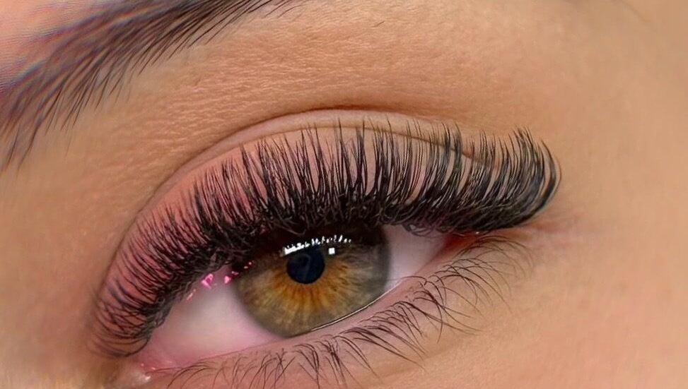 Close-up of styled eyelashes at Lash Brow & Beauty Art, Melbourne, Victoria, AU.