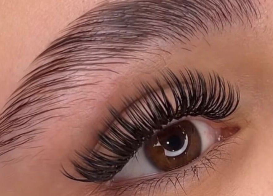 Elegant eyelash extensions at Lash Brow & Beauty Art in Melbourne, Victoria, AU showcasing stunning eye detail.
