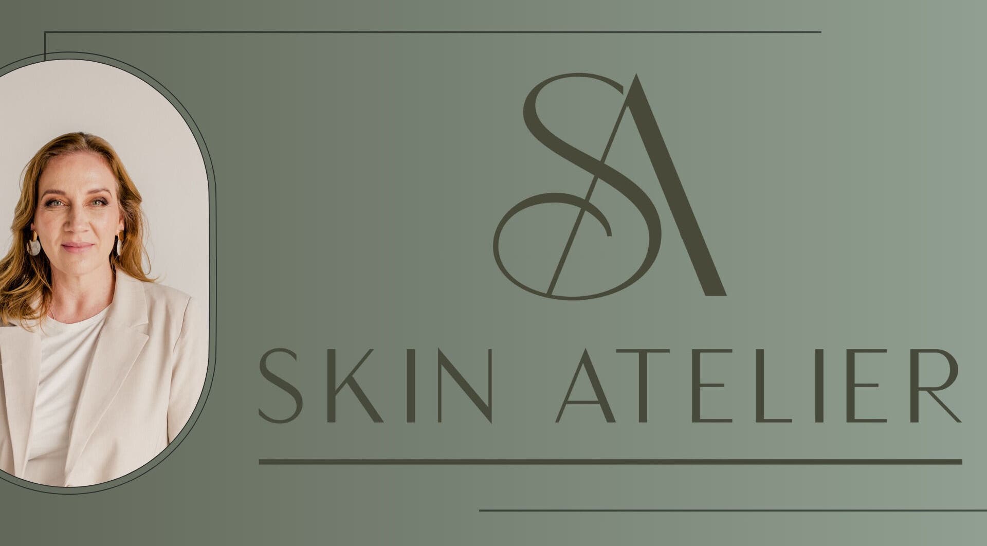 Tamlyn Gertzen Skin Atelier La Lucia logo and a professional portrait in Umhlanga, Kwazulu-natal, ZA.