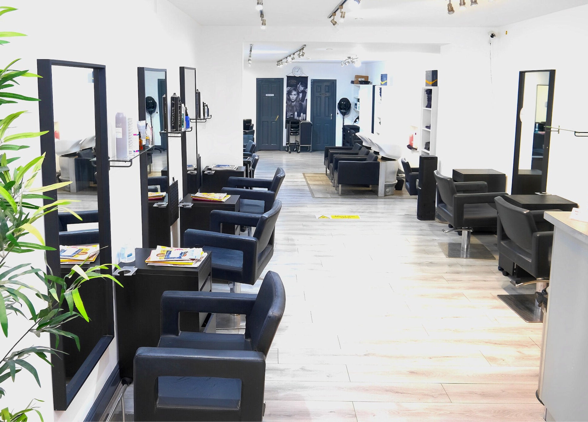 Spacious and modern interior of Sophie Li Hair Design, Dublin, County Dublin, IE.