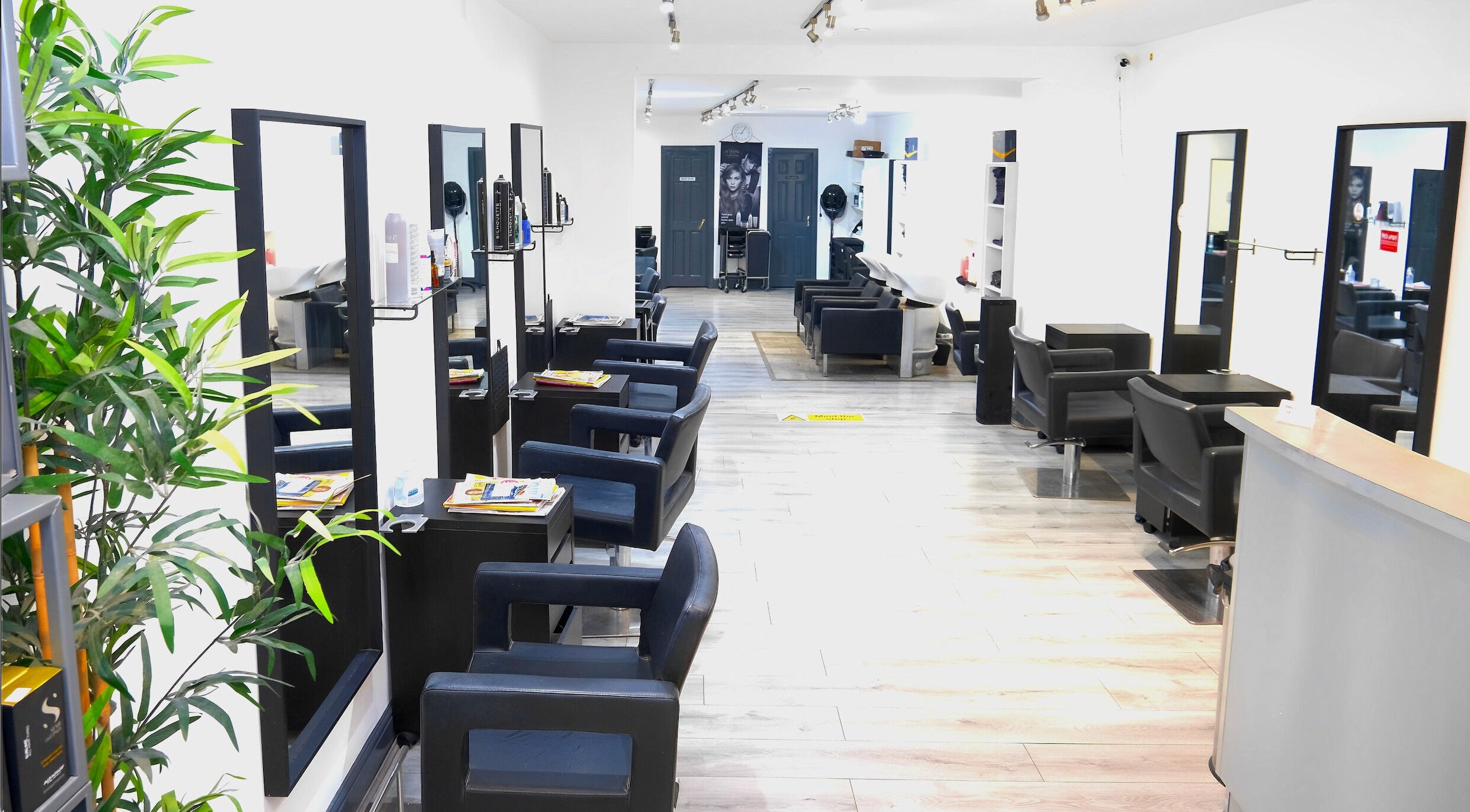 Spacious and modern interior of Sophie Li Hair Design, Dublin, County Dublin, IE.