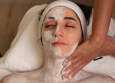 Relaxing facial treatment at Krasa Facial Center in Dubai, AE, showcasing expert skincare for rejuvenation.