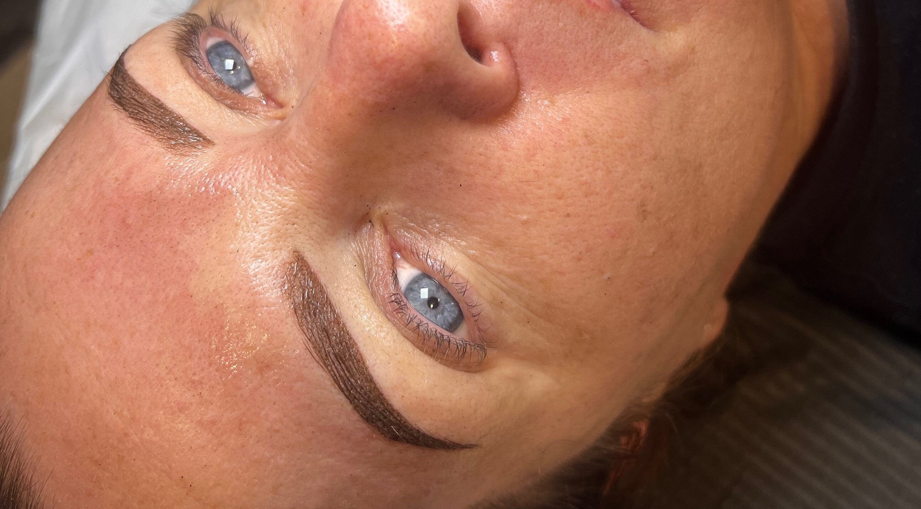 Close-up of defined brows at The Brow Studio - By Rachael in Belfast, Northern Ireland, GB.