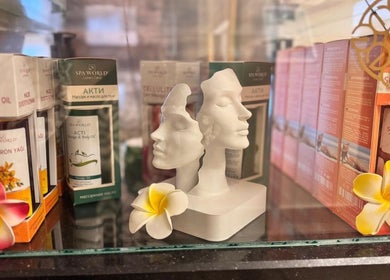 Elegant beauty products display at ARTEMİS SPA İN EMRE HOTEL, Muğla, Muğla, TR.