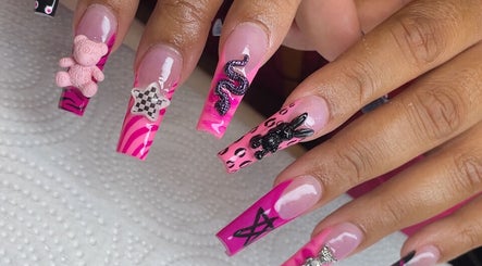 Creative nail art at Christals Acrylix, Pretty High Maintenance Day Spa, Simpsonville, South Carolina, US.