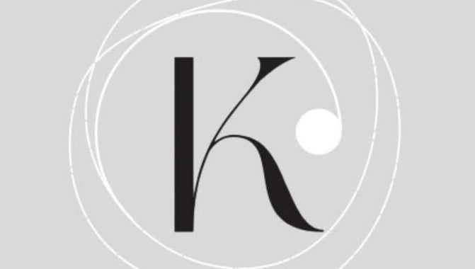 Stylish K monogram logo for Kerry Osborne Make Up & Beauty, Ellesmere Port, England, GB.