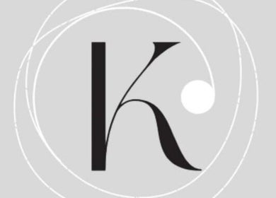 Stylish K monogram logo for Kerry Osborne Make Up & Beauty, Ellesmere Port, England, GB.