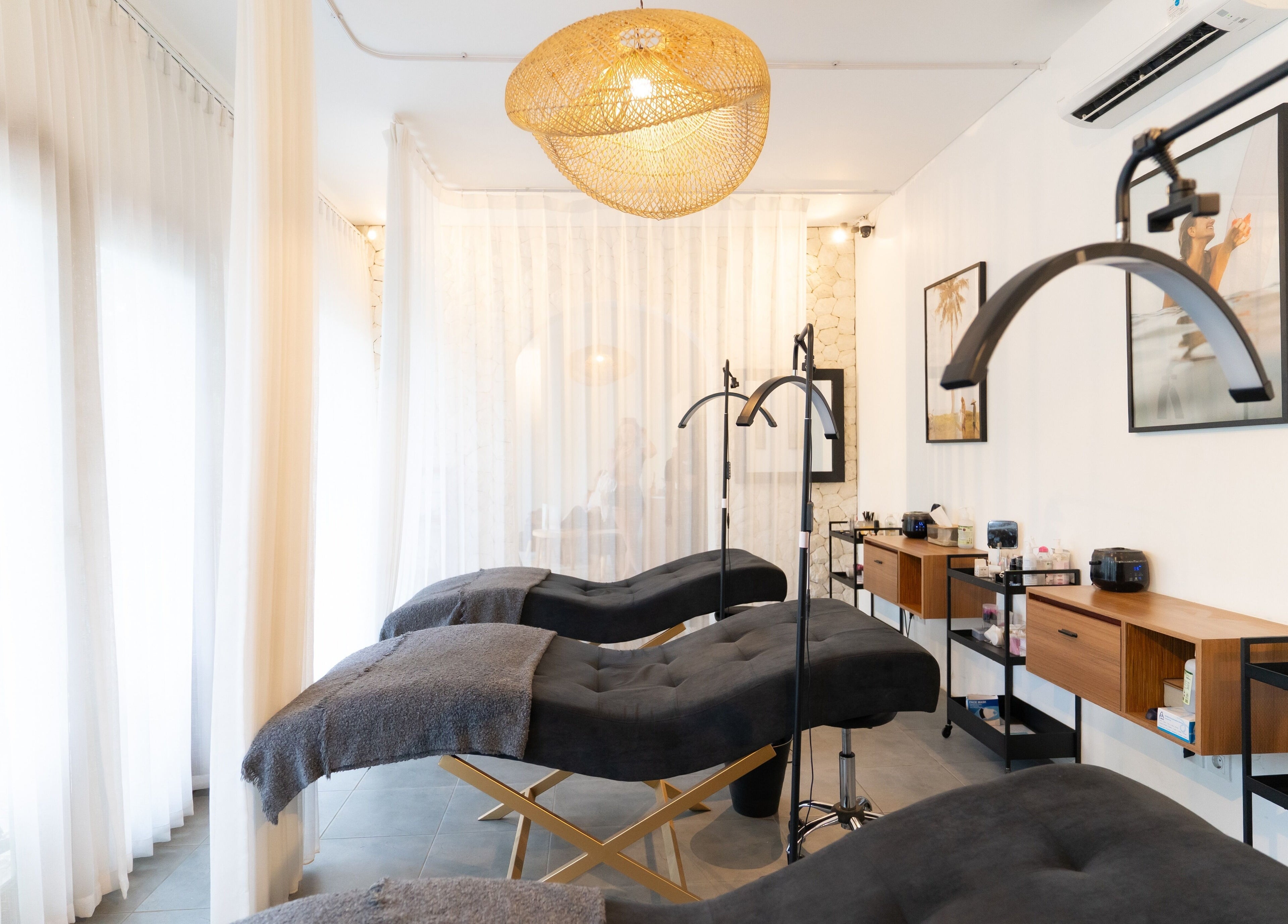 Elegant spa room with treatment beds at Luxe Co. Bali, Bali, ID offering a serene wellness experience.