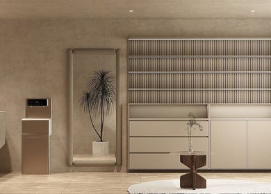 Chic interior of HELA Skincare- Flushing in New York, New York, US showcasing serene design and natural decor.