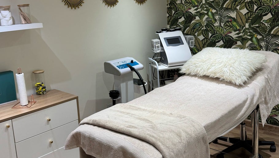 Tranquil massage room at La Via Bella Nails & Beauty, Johannesburg, Gauteng, ZA, with serene decor.