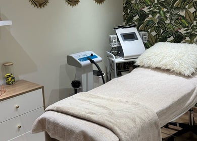 Tranquil massage room at La Via Bella Nails & Beauty, Johannesburg, Gauteng, ZA, with serene decor.