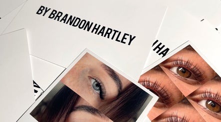 Lash and brow art by Brandon Hartley, Preston, England, GB, showcasing detailed beauty enhancements.