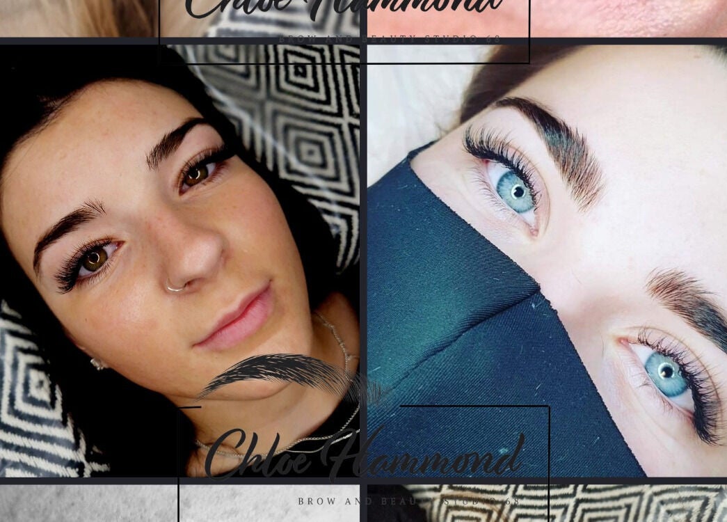 Beautifully styled brows at Chloe Hammond Brow and Beauty Studio, Selsey, England, GB.
