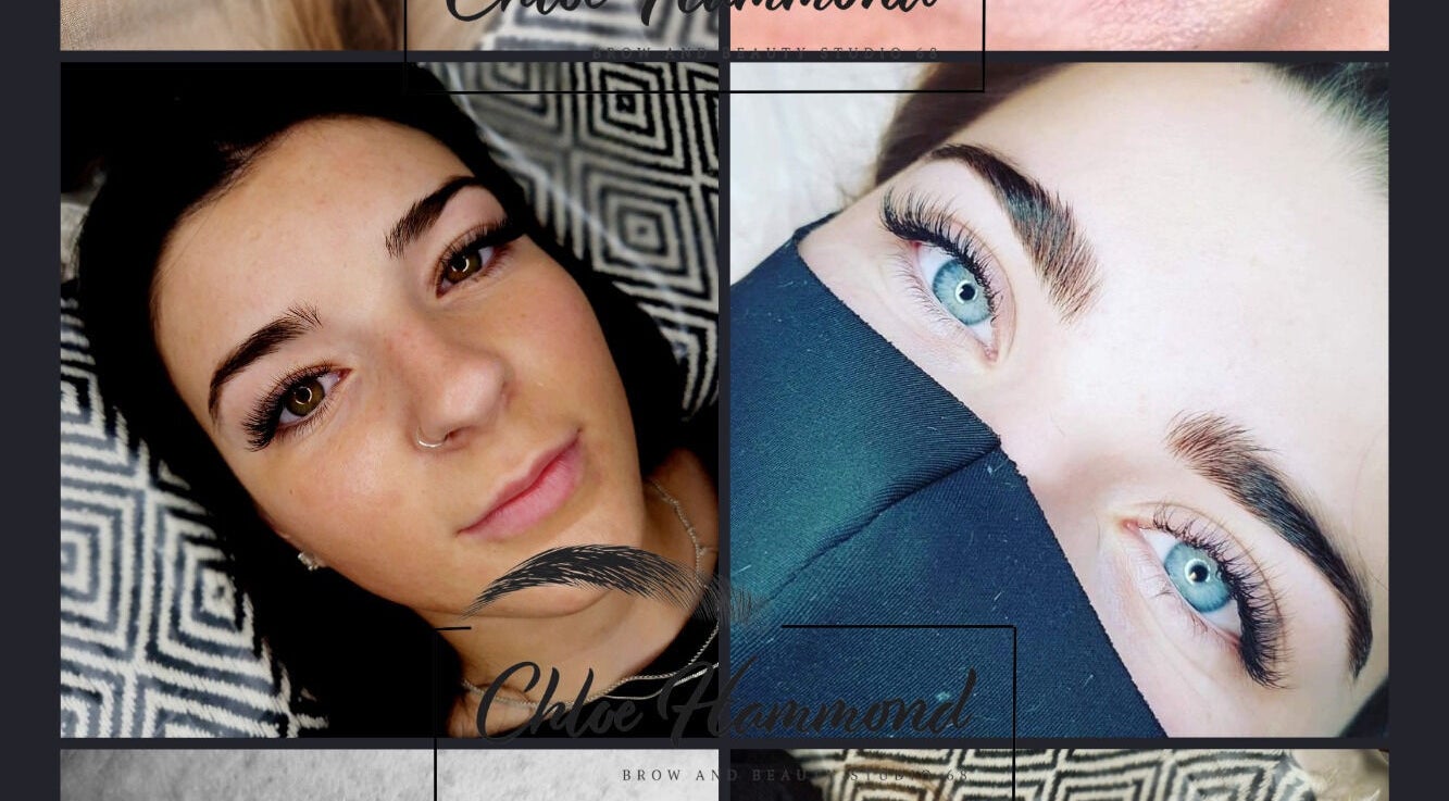 Beautifully styled brows at Chloe Hammond Brow and Beauty Studio, Selsey, England, GB.