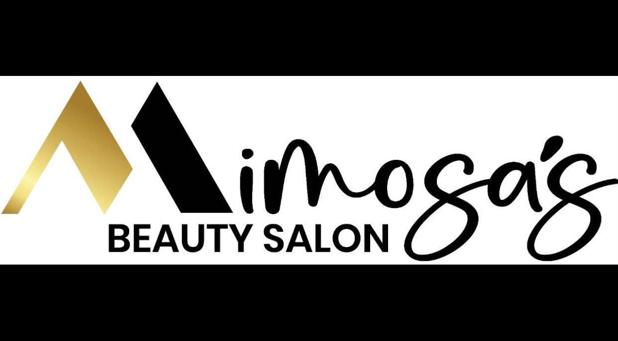 Mimosas Beauty Salon logo in elegant script, West Bay, Cayman Islands.