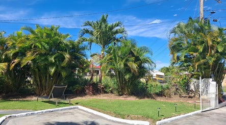 Lush greenery at Khulula Therapy in Saint James, BB, offering a serene wellness escape.
