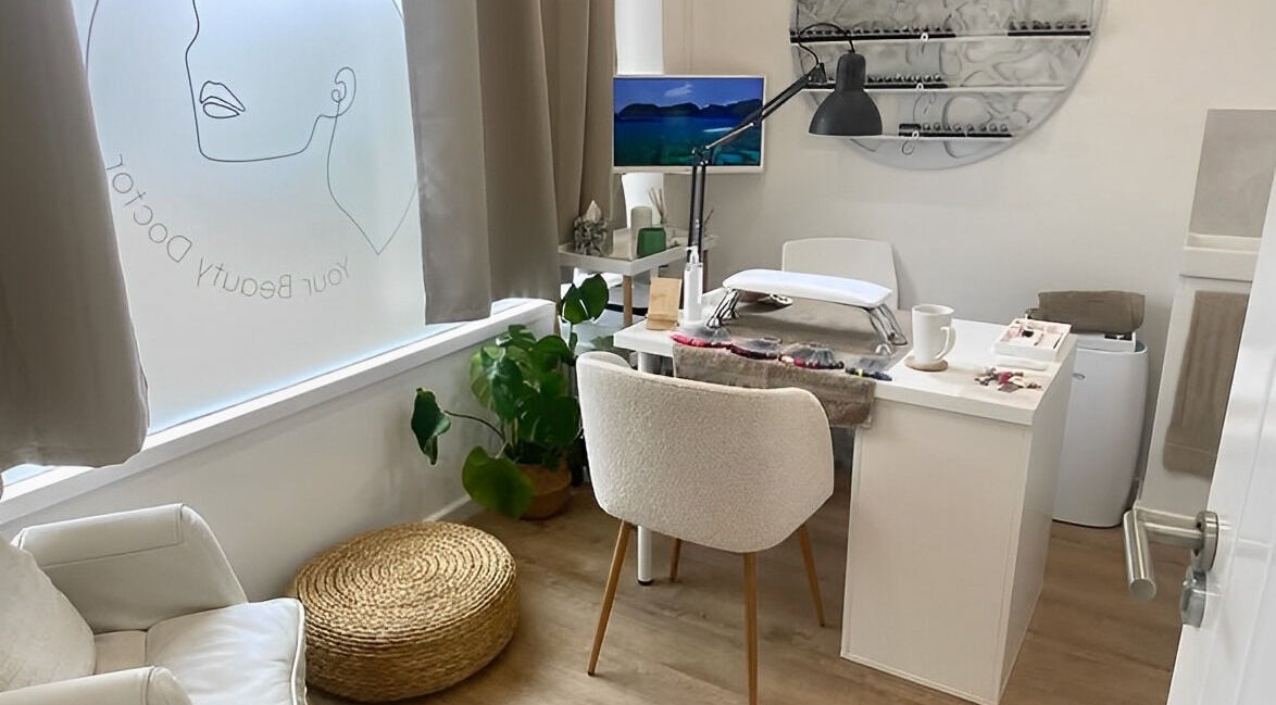 The Nail Room at Your Beauty Doctor in Woodthorpe, England, GB features a cozy and elegant nail care setup.