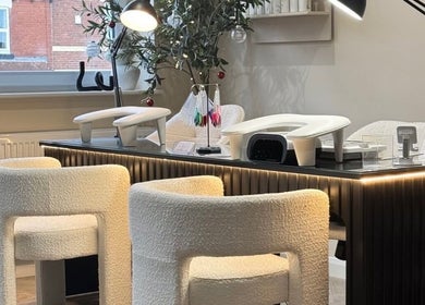 Chic manicure station at By Taylor Minshall, Shafton, England, GB offers a tranquil and stylish ambiance.