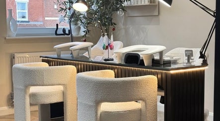 Chic manicure station at By Taylor Minshall, Shafton, England, GB offers a tranquil and stylish ambiance.