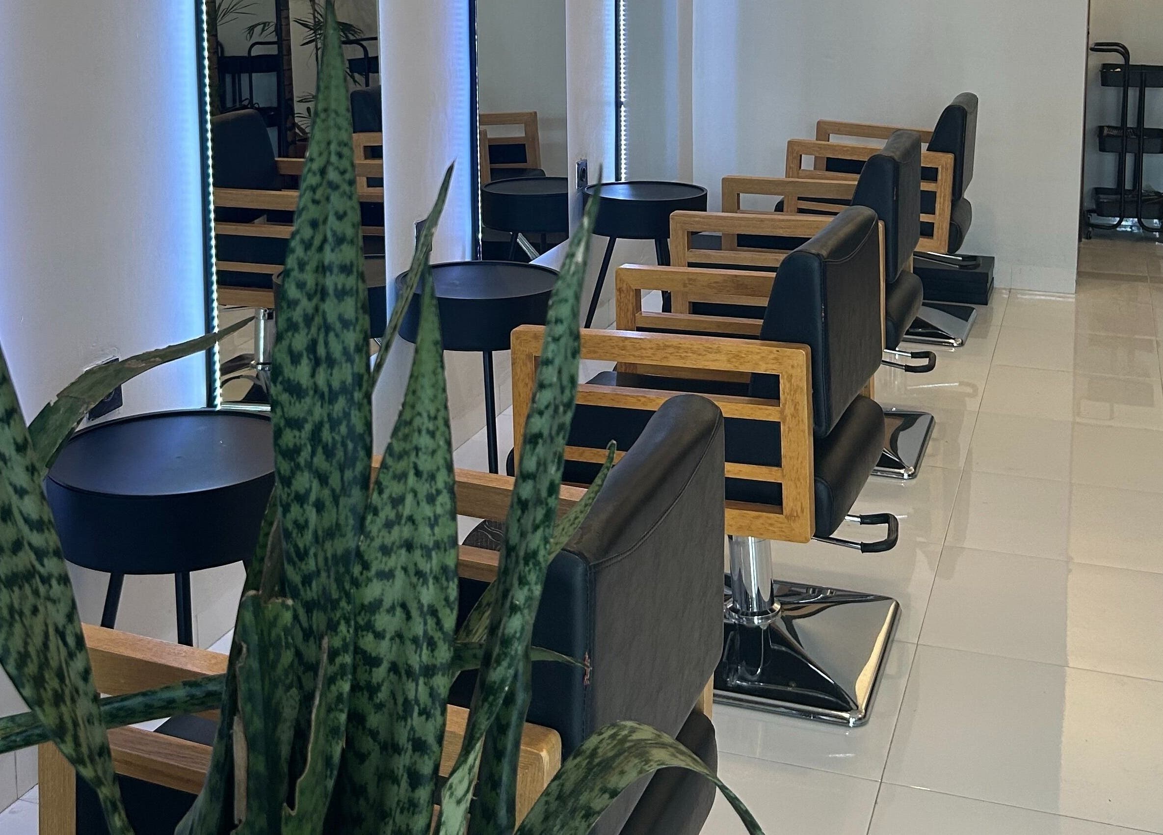 Elegant salon chairs at Lush Bali Beauty Salon Umalas, Bali, Bali, ID. Bright and modern interior design.