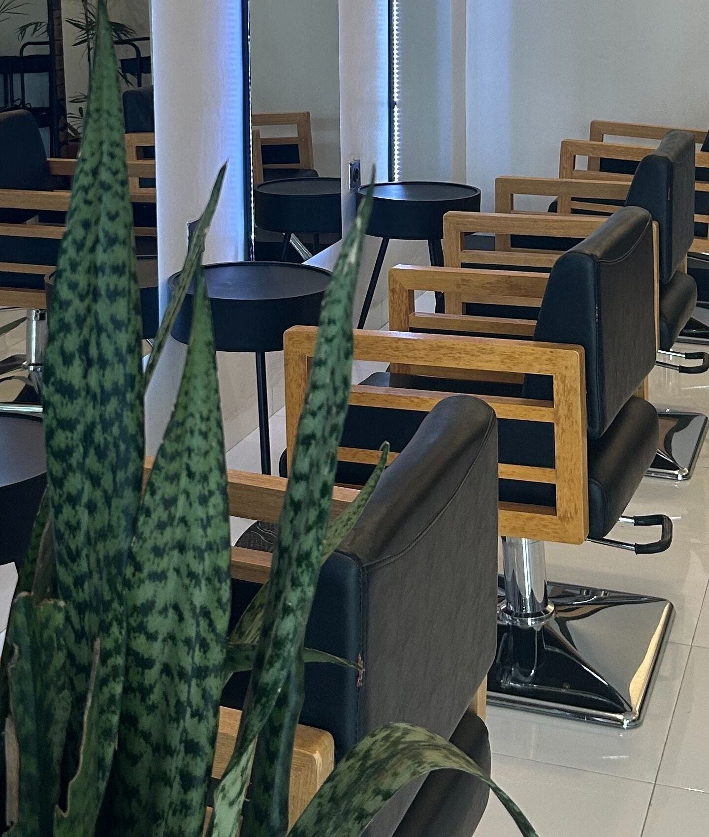 Elegant salon chairs at Lush Bali Beauty Salon Umalas, Bali, Bali, ID. Bright and modern interior design.