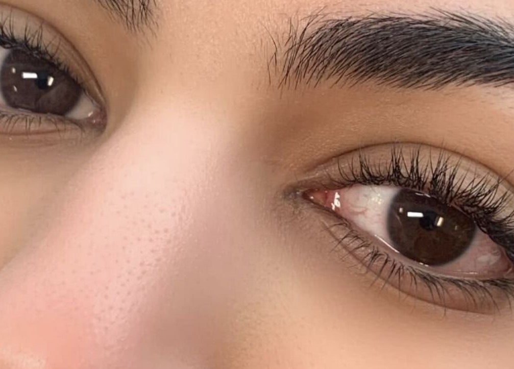 Close-up of expertly crafted lashes at Lashqueen York, York, England, GB, showcasing intricate detail.