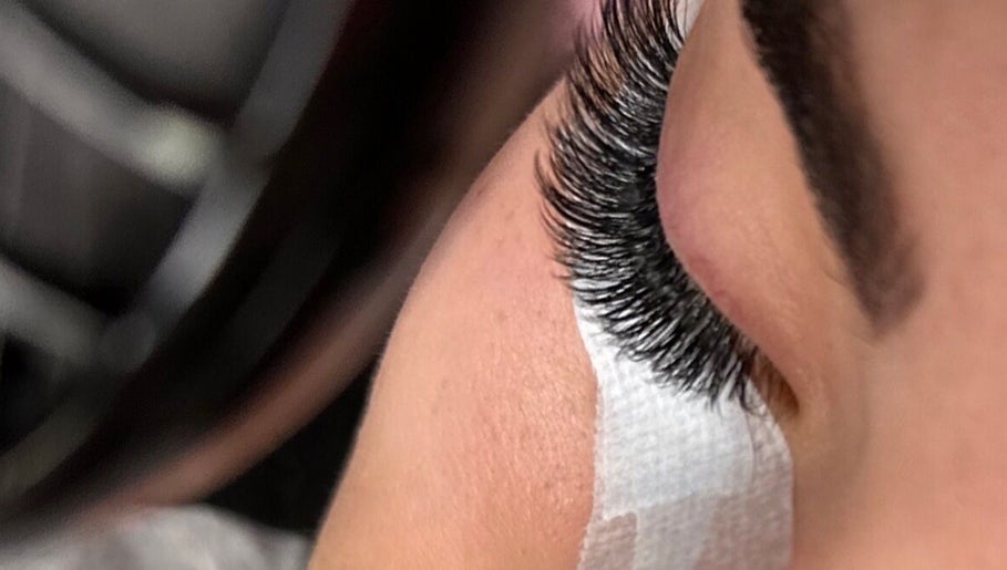 Close-up of eyelash extension at Beauty Box Inc - Braintree, Braintree, Massachusetts, US.