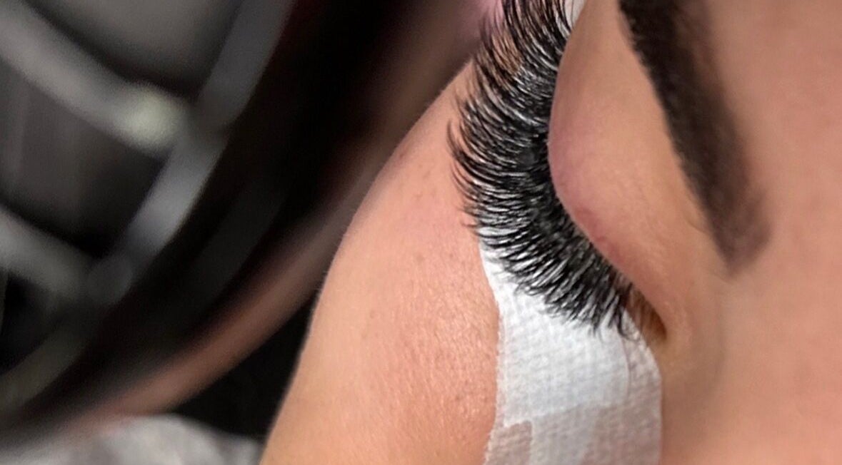 Close-up of eyelash extension at Beauty Box Inc - Braintree, Braintree, Massachusetts, US.