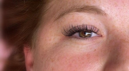 Close-up of eyelash extensions at Beauty Box Inc - Braintree, showcasing natural beauty in Braintree, Massachusetts, US.