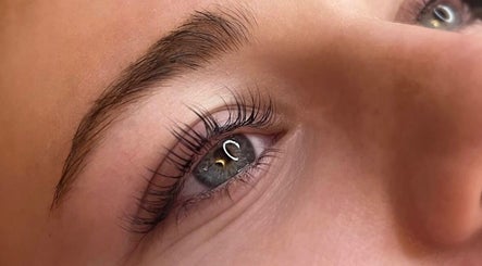 Close-up of expertly styled lashes at Beauty Box Inc - Braintree, Braintree, Massachusetts, US.