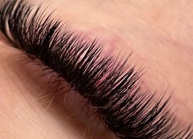 Close-up of eyelash extensions by Beauty Box Inc - Braintree, Braintree, Massachusetts, US.