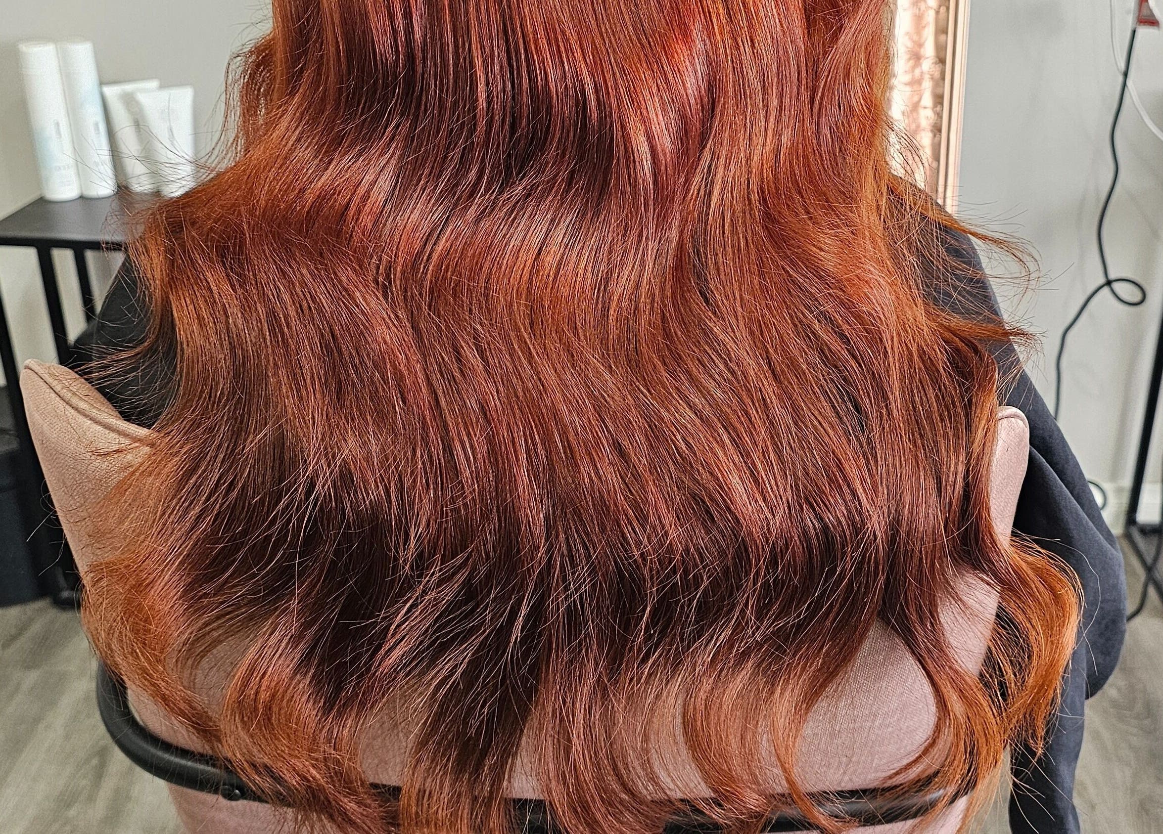 Gorgeous red hair styled at Tease by Jess, Mildura, Victoria, AU.