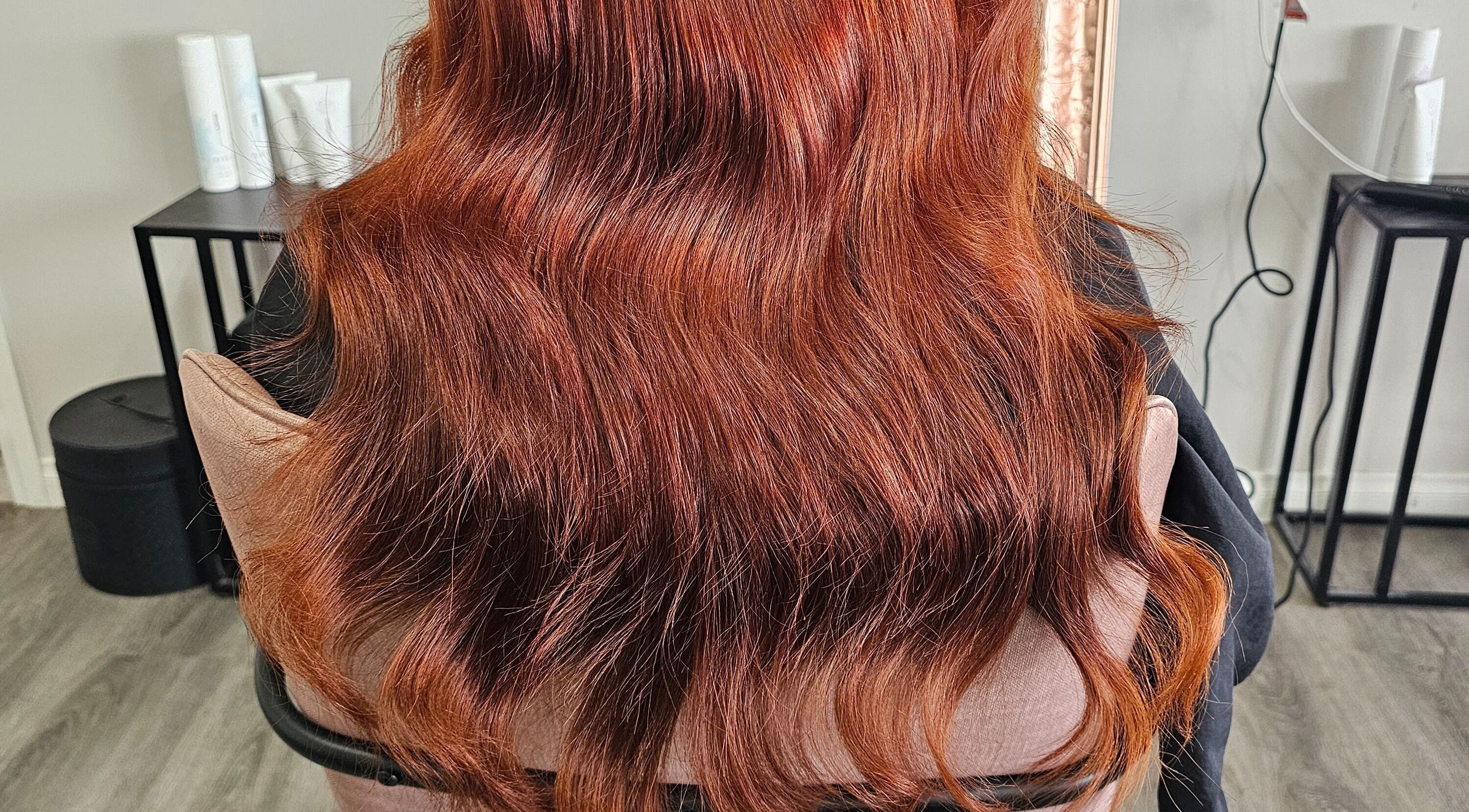 Gorgeous red hair styled at Tease by Jess, Mildura, Victoria, AU.