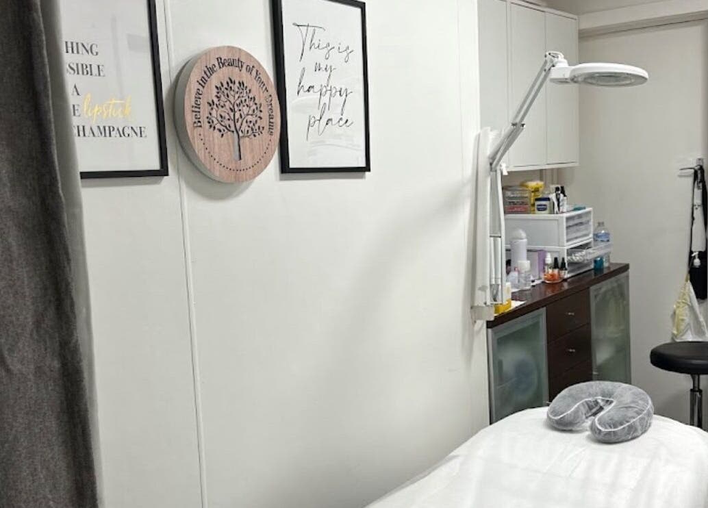 Tranquil treatment room at Natures Beauty Spa Salon, Poowong, Victoria, AU, featuring cozy massage bed and decor.